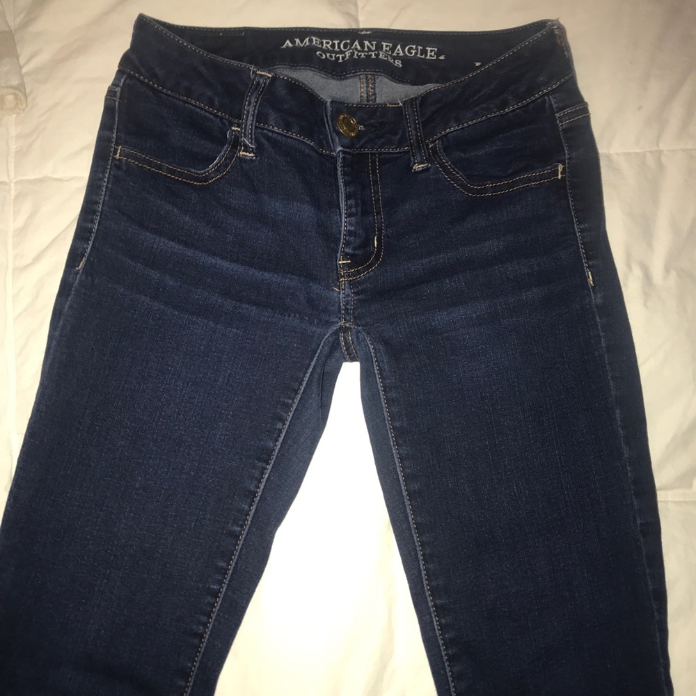 Dark wash jeans, size 00, American eagle